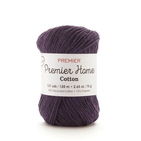 UPC: 0847652061399 | Premier Home Cotton Yarn-Eggplant