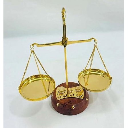 Vintage Goldsmith Brass Weight Scale Weighing Scale, Balance Justice Law Scale, Apothecary Scale, Home Decorative Small Brass Weight Scale