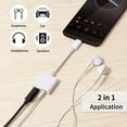 USB C to 3.5 mm Headphone & Charge Adapter,Type C Audio Jack Earphone Aux Converter,Work for