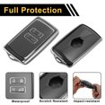 thumbnail image 4 of Funda de Llave de Auto de Silicona TPU Gris con Borde Plateado para Renault Arkana, Kangoo, Sandero, Twingo, Laguna, Kadjar - Funda de Control Remoto de 4 Botones, 4 of 6