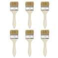 thumbnail image 1 of Unique Bargains 2.5 Inch Natural Bristle Flat Edge with Wood Handle Paint Brush 6Pack, 1 of 5