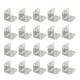 thumbnail image 1 of 40Pcs Soporte de esquina en forma de L Estante de ángulo recto Soportes de hierro Soporte de estante Soporte Soporte de pared, 1 of 5