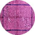 thumbnail image 1 of Ahgly Company Indoor Round Abstract Pink Contemporary Area Rugs, 4' Round, 1 of 4