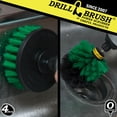 thumbnail image 2 of Drillbrush Green Medium Household Kitchen Cleaners - Kitchen Cleaning Supplies - Cast Iron Skillet Scrubber - Stovetop, Pots, and Pans Scrub Brush Set, 2 of 8