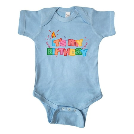 

Inktastic It s My Birthday Letters Gift Baby Boy or Baby Girl Bodysuit