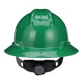 thumbnail image 6 of MSA 475370 V-Gard Full-Brim Hard Hat With Fas-Trac III Ratchet Suspension  Polyethylene Shell, Superior Impact Protection, Self Adjusting Crown-Straps - Standard Size in Green, 6 of 9