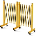 thumbnail image 2 of Kojooin Expandable Barricade Gate, Mobile Folding Security Barrier with Wheels for Traffic Control, Garage or Event Use, 2 of 6
