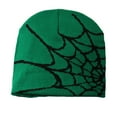 thumbnail image 1 of Youkk Stay Warm And Stylish With Versatile Knit Hat M Winter Essential Spider Web Hats green black, 1 of 6