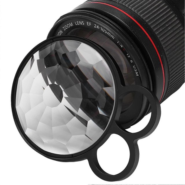 Filtro caleidoscopio sutil de mano de 77 mm, filtro prismático de vidrio para fotografía, accesorios para cámara SLR y video fotográfico