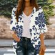 thumbnail image 1 of Xuyuer Spring Beach Cover-Up Cardigan - Women's 3/4 Sleeve Casual Shirt for Summer Seaside Outings, Resort Vacations, Breezy Seasonal Layering Top & Coastal Stroll Essentials, 1 of 7