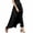 Black 1, variant on Womens Wide Leg Full Length Palazzo Culottes Wrap Bow Ruffle Overlay High Waist Split Layer Flowy Elegant Casual Solid Trousers