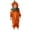 Orange, variant on Luvior Toddler Halloween Pumpkin Ghost Baby Romper Outfit | Baby Halloween Pumpkin Ghost Bats Zip Up Hoodie One Piece Romper Plush Long Sleeve Jumpsuit Fall Winter Clothes