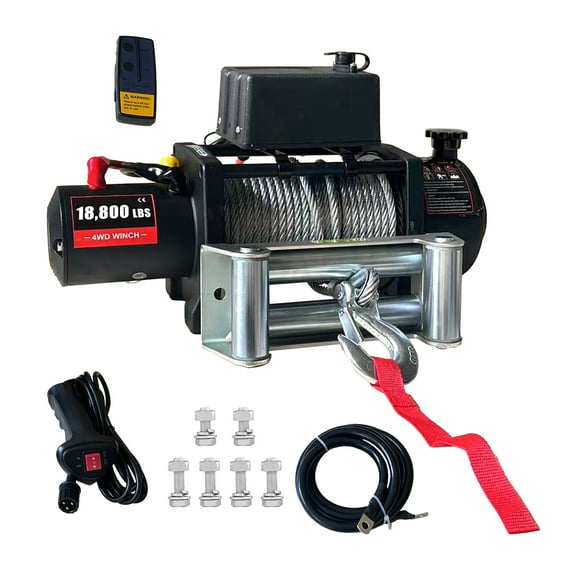 Historyli Go5H 18800lbs Electric Winch, Waterproof IP67 Steel Cable Truck Winch,with Wireless Remote, 12V Power Winch,for Towing UTV Off Road Vehicle