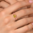 thumbnail image 4 of Gem Stone King 18K Yellow Gold Plated Silver Yellow Citrine Ring for Women | Round 7MM | 1.30 Cttw | Gemstone Birthstone | Size 5,6,7,8,9, 4 of 6