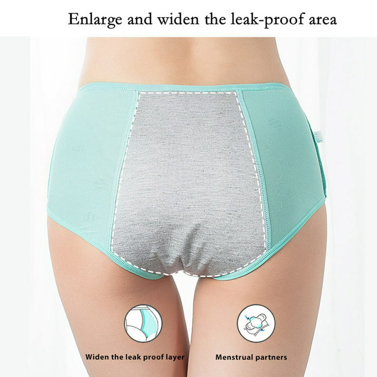 Period Underwear Women Thinx Leakproof Panties Teens Girls Menstruation  Heavy Flow Undies Pee Incontinence Briefs Leak Proof 2XL 1 PairBlack: Buy  Online at Best Price in UAE 