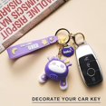 thumbnail image 4 of Keychain for Women Star-Moon Rabbit Key Ring Demon Rabbit Charm Bag Accessory Lovers Best Friend Gift, 4 of 5