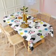 thumbnail image 2 of White Cow Lollipop Pattern Rectangle Tablecloth 60"x120",Waterproof Polyester Rectangle Table Cloth, Wipeable Spillproof Polyester Tablecloth for Dining, Camping, Indoor and Outdoor, 2 of 6