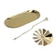 thumbnail image 2 of Candelero giratorio Portavelas giratorio Regalo de Navidad Bandeja ovalada de acero inoxidable, 2 of 10
