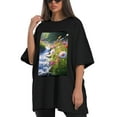 thumbnail image 4 of Plus Size Shirt for Women Black Tops for Women Short Sleeves Shirt for Women Spring 3 T Shirt Oversized Shirt for Women S, 4 of 5