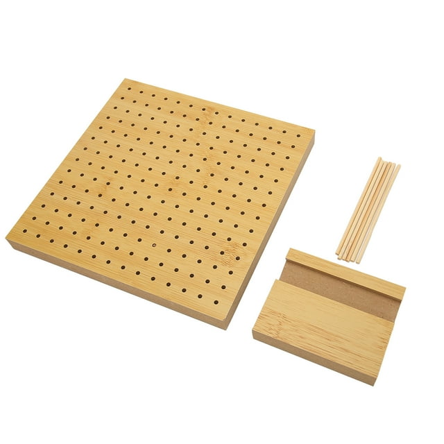 Crochet Blocking Board Crochet Board Hole Board Styling Board For Square Tetragonum Color 3Mm 6 Pins Timber Lumber Rectangular Knitting