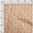 thumbnail image 2 of oneOone Cotton Silk Orange Fabric Abstracts Dress Material Fabric Print Fabric By The Yard 42 Inch Wide, 2 of 5
