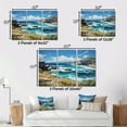 thumbnail image 4 of Designart "Rocky Beach Serenity Spain Azure Coastline II" Nautical & Beach Floater Framed Canvas Print, 4 of 7