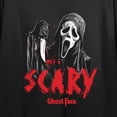 thumbnail image 2 of Ghostface Scary Women's Black Crop T-Shirt-Medium, 2 of 3