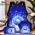 thumbnail image 1 of keepdo Ice Hockey Printed Backpack with Handbag & Pencil Case Suitable for Travel,, Daily Use - Lightweight Bag with Ice Hockey Player Prints, Laptop Compartment & Adjustable Straps - Unisex for & s (, 1 of 5