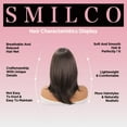 thumbnail image 6 of Smilco 18-Inch Classic Black Wig - Heat-Resistant Fiber, Undetectable Wear & Timeless Elegance for Versatile Styling, 6 of 8