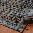 thumbnail image 2 of Ladole Rugs Diamond Geometric Area Rug Carpet in Gold Grey Black, (3'11" x 5'7", 120cm x 170cm), 2 of 4