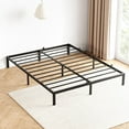 thumbnail image 1 of 10 Inch Queen Bed Frame Without Headboard, No Box Springs Needed, Low-Profile Metal Platform Bed Frame Supporting Mattress Foundation, 800 Lbs Load Capacity/Easy to Assemble/Noiseless/Black, 1 of 9