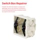 thumbnail image 3 of Cassette De Enchufe De Interruptor De 86Mm/3,38 Pulgadas, Reparador De Caja De Interruptor De Acero Laminado En Frío, Herramienta De Reparación De Caja De Interruptor Portátil Para Hotel De Fábrica Monstrate TO005376-01, 3 of 7