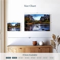 thumbnail image 4 of Elephant Stock Yosemite Autumn River Wall Art - Horizontal Canvas Wall Art - Living Room Wall Decor - Nature Canvas - Brown And Blue Decor - 12" x 8", 4 of 8