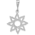 thumbnail image 3 of 14k White Gold Sun Charm - 26mm, 3 of 6