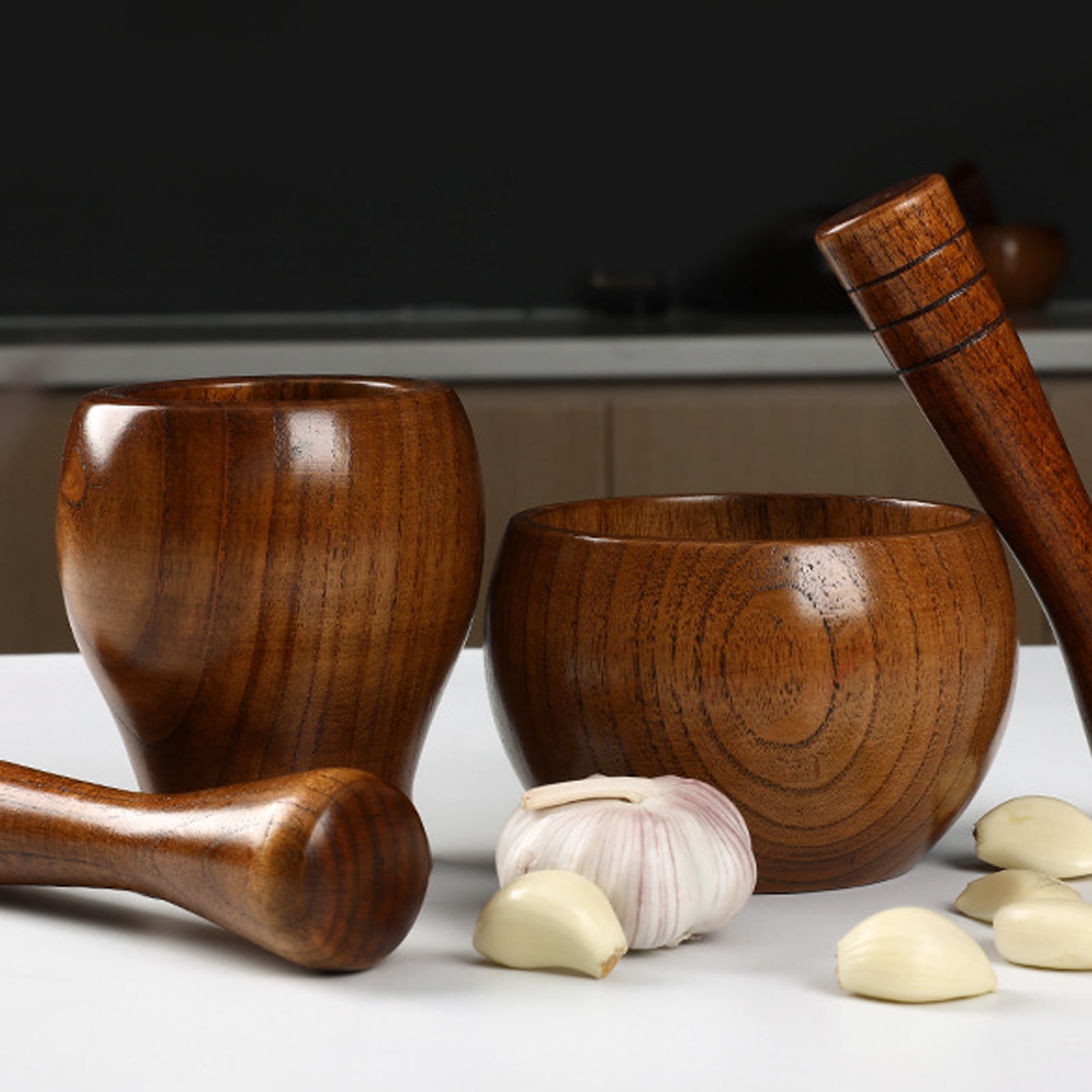 Cheers Garlic Pestle Food Grade Wear Resistant Wood BPA Free Garlic