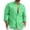 Green, variant on HOLEI Mens Shirts Fashionable Casual Comfortable Trendy And Easy to Men's Solid Color Cotton Linen Long Sleeved Shirt Army Green 2XL