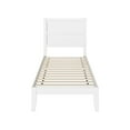 thumbnail image 2 of AFI NoHo 14" Twin XL Wood Platform Bed Frame with Modern Panel Headboard, White, 2 of 6
