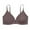 Dark Gray, variant on qolati Women's Front Closure T-Shirt Bra Seamless Full-Coverages No Underwire Lightly Padded Bras Wireless Comfortable Breathable Push Up Everyday Bras