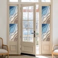 thumbnail image 3 of Abstract Geometric Window Privacy Film Blue Brown Gradient Waves Beach Decorative Glass Window Film UV Blocking Static Cling Non-Adhesive Sticker Covering for Home Door 23.6 x 78.7 inches, 3 of 6