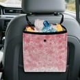 thumbnail image 5 of Xixirimido Pink Cherry Blossom Pattern Car Trash Can Cute Collapsible Trash Bin for Car, Leak-Proof Organizer, Water Resistant Garbage Can Car Accessories 2 Gallons, 5 of 8