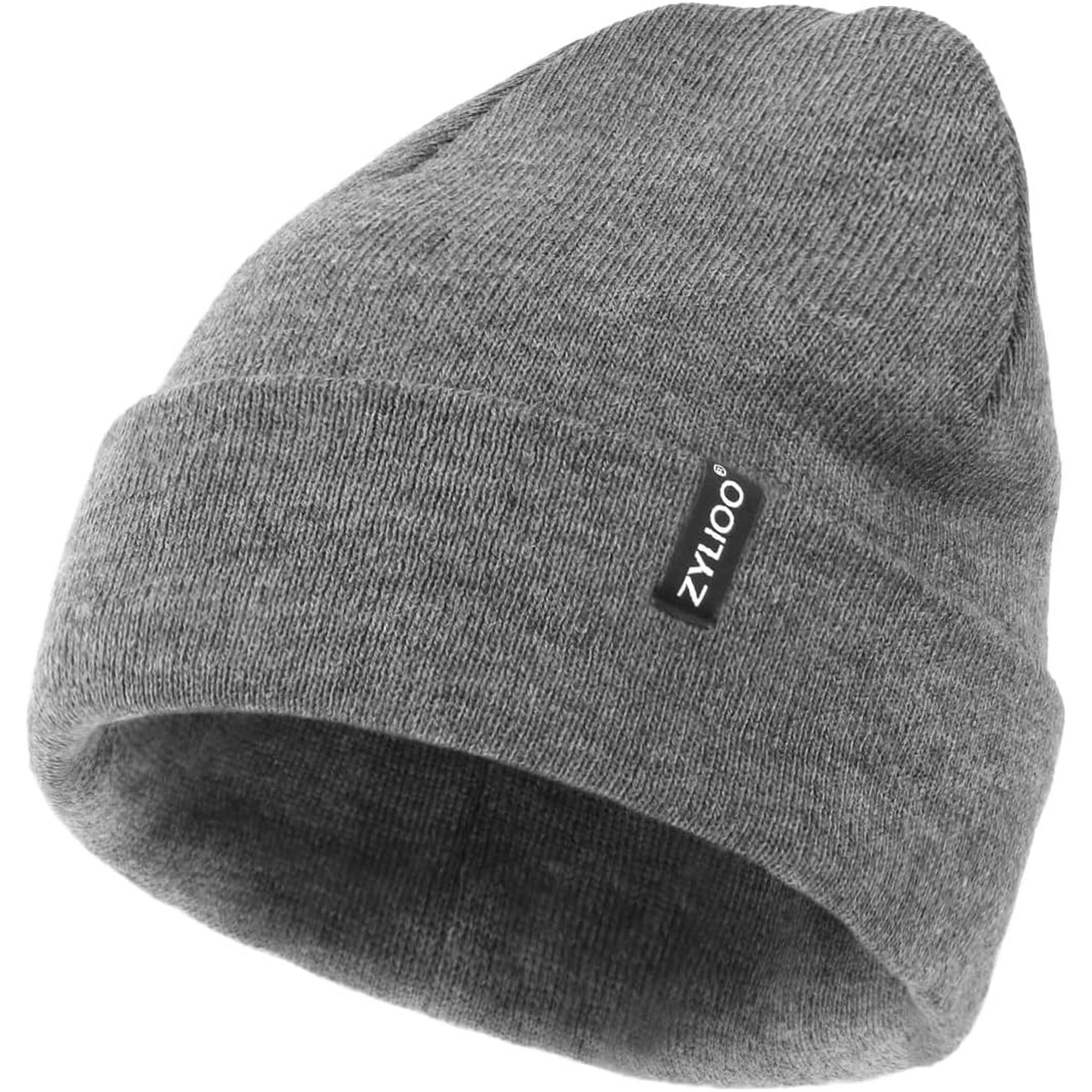 shiyou-XXL/XL/L/M/S Beanie Hats,Plus Size Cuffed Knitted Hats