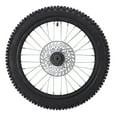 thumbnail image 2 of Front Wheel Rim Tire Replacement, Excellent Traction High Strength Dirt Bike Front Wheel Assembly 17 Inch 70/100-17 2.75-17 Tire Inner Tube  for Pit Dirt Bike, 2 of 7