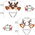 thumbnail image 2 of Diadema navideña para niños/adultos Diadema navideña Diademas navideñas, para fiesta navideña, fiesta de cumpleaños, fiesta navideña, accesorios fotográficos, escenario escolar,11 Feliz Sencillez, 2 of 5