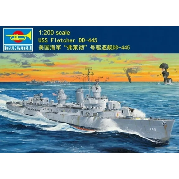 Trumpeter 03723 1:200 USS NAVY Fletcher DD-445 Destroyer Model Assembly Kit