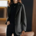 thumbnail image 5 of Vedolay Womens Blazer Jackets Button Down V Neck Soft Cardigan Blazer Jackets Black,2XL, 5 of 5