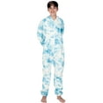 thumbnail image 4 of Joggies - TieDye Blue Kids Footless Hoodie One Piece - Kids - XLarge (Fits 5'0 - 5'3"), 4 of 6