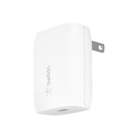 Belkin BoostCharge - Power adapter - 18 Watt - 3.6 A (24 pin USB-C) - on cable: Lightning - white