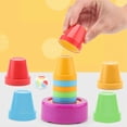 thumbnail image 4 of Stackable Cups Game Set Different Colors Speed Training Early Educational Baby Cups Toy 6616, 4 of 5
