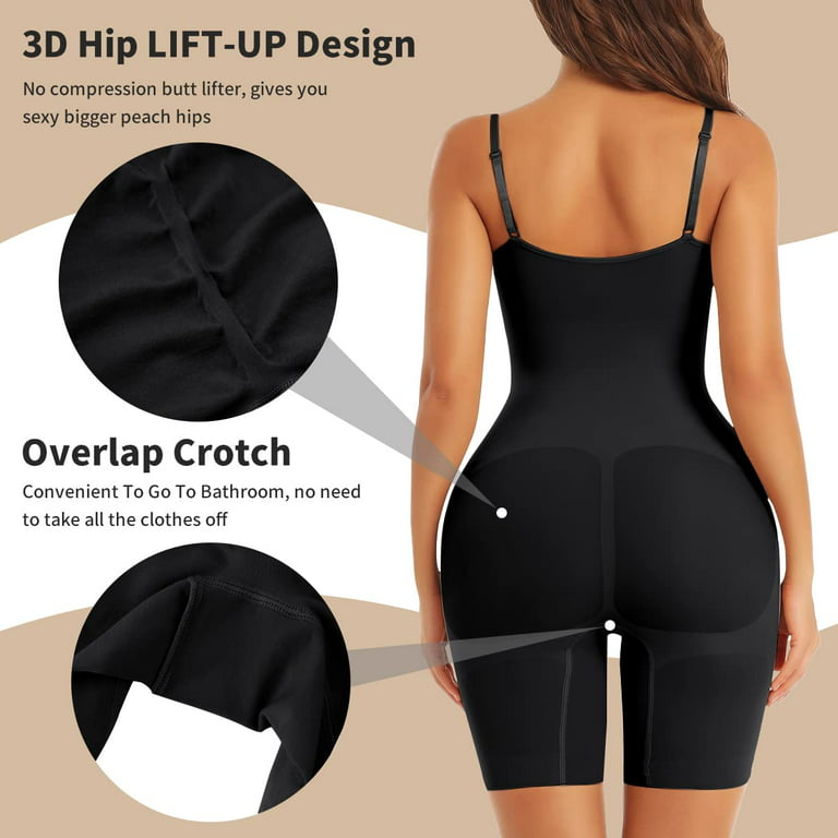 Lilvigor Shapewear Bodysuit for Women Tummy Control - Thigh Slimmer  Seamless Butt Lifting Full Body Shaper Plus Size 