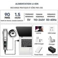 thumbnail image 4 of Professional Hair and Beard Clipper for Men Cordless Rechargeable Waterproof Hair Clipper with 6 Shaving Heads and 5 Combs, 4 of 4